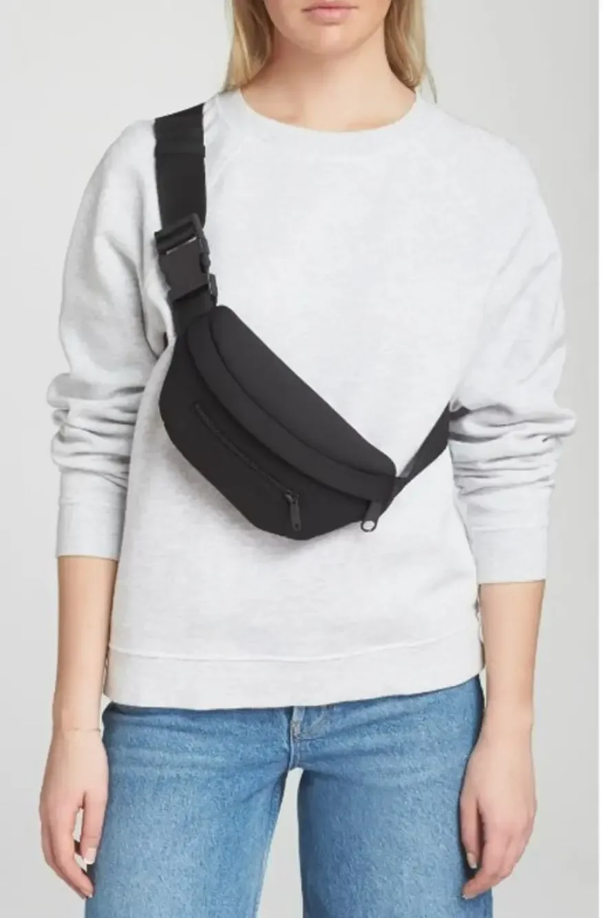 NWT Black Crossbody Sling / Belt Bag/ Fanny Pack with Adjustable Strap